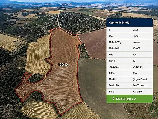 54.420 m² Satılık Tarla| Yatırım ve Tarıma Uygun — Fotoğraf 1